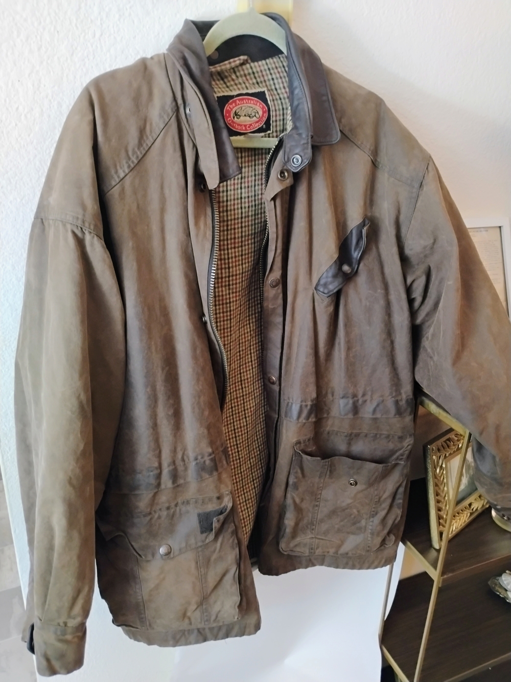 Vintage The Australian Outback Collection Waxed Cotton Oilskin Jacket XL